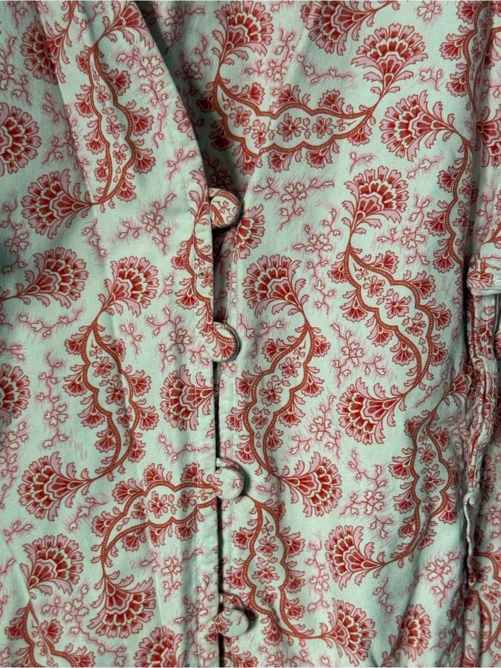 100% Cotton Jumpsuit Paisley Romantic Ruffle - Picture 6 of 11